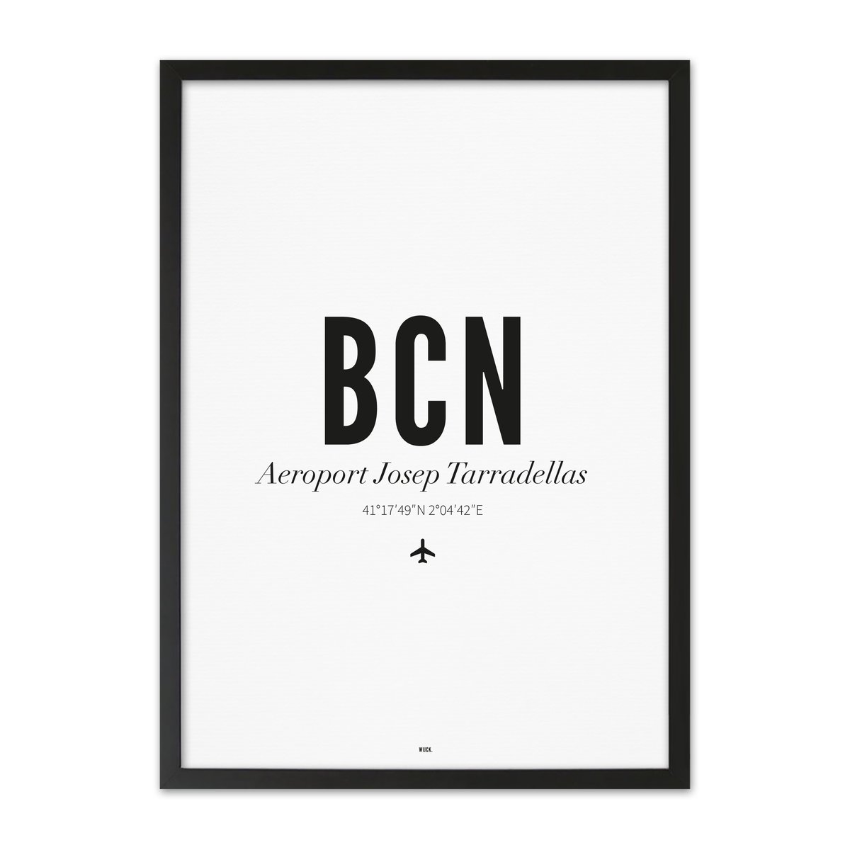 Poster von Flughafen Barcelona | WIJCK.